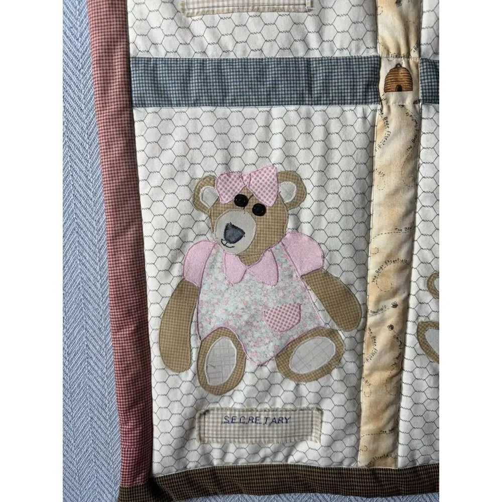Vintage Bear Quilt Hanging Wall Decor